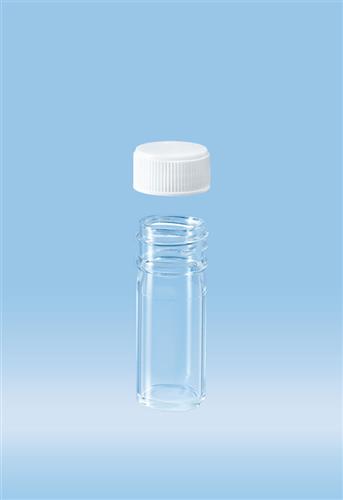 71.9923.610 | Screw cap tube, 7 ml, 47 x 20 mm, flat base, PC, cap included