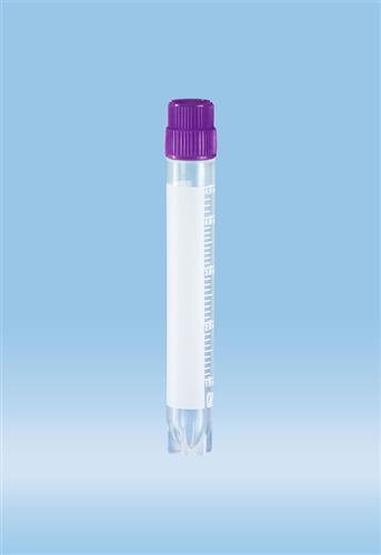 72.383.007 | CryoPure tubes, 5 ml, Quickseal external thread screw cap, violet, Cryo Performance Tested