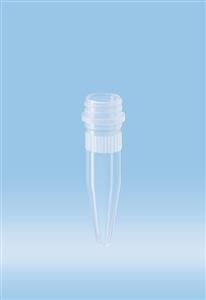 72.607 | Screw cap micro tubes, 1.5 ml, conical base, no cap