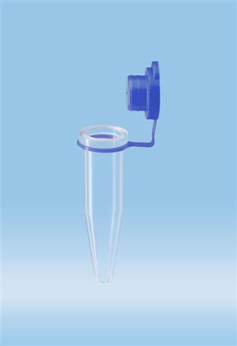 72.688.001 | Micro tube, 1.5 ml, blue loop stopper, conical base, PP