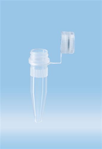 72.692.100 | Screw cap micro tubes, 1.5 ml, conical base, neutral loop o-ring cap