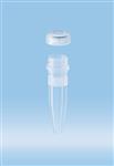 72.692 | Screw cap micro tubes, 1.5 ml, conical base, neutral o-ring cap included