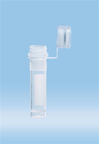 72.694.107 | Screw cap micro tubes, 2 ml, conical base with skirt, grads & writing block, neutral loop o-ring cap