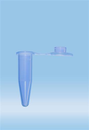 72.699.003 | Micro tube, 0.5 ml, conical base, hinge cap, blue, PP