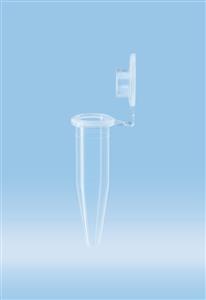 72.699 | Micro tube, 0.5 ml, conical base, hinge cap, neutral, PP