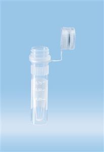 72.703.217 | Screw cap micro tube, 1.5 ml, conical base w/skirt, neutral loop o-ring cap, Biosphere® plus sterile