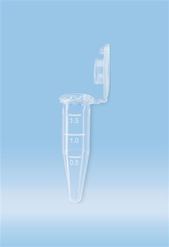 72.706.600 | SafeSeal micro tube, 1.5 ml, conical, locking cap, PP, PCR Performance Tested, Low protein-binding