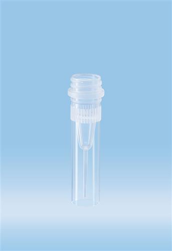 72.730.711 | Screw cap micro tubes, 0.5 ml, conical base with skirt, no cap, double bag sterile