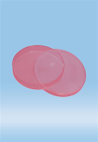 82.1473.020 | Petri dish, 92 x 16 mm, red, with ventilation cams