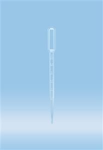 86.1171.301 | Transfer pipette, 3.5 ml, 155 x 15 mm, LD-PE, transparent, graduated, 1/bag, sterile