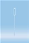 86.1172.020 | Transfer pipette, 3.5 ml, 156 x 12.5 mm, LD-PE, transparent, graduated, fine tip, 20/bag, sterile