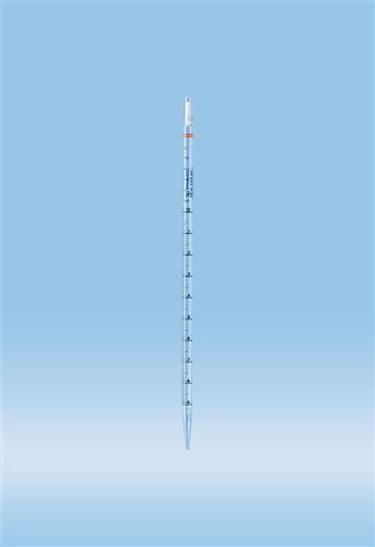 86.1254 | Serological pipette, without plug, 10 ml, 100 piece(s)/bag