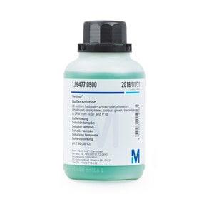 1094770500 | Buffer solution(di-sodium hydrogen phosphate/potassium dihydrogen  phosphate), colour: green traceable to SRM from NIST  and PTB pH 7.00 (20°C) Certipur®