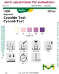 1100440001 | CYANIDE TEST METHOD COLORIMETRIC WITH TEST STRIPS
