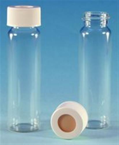 23189 | PK72 PRE CLEANED EPA VIAL 40ML AMBER W HOLE CAP .1