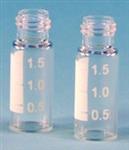 29007-U | PK100 9MM S T VIAL CLEAR GLASS LARGE OPENING GRADU