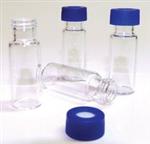 29378-U | PK100 CLEAR GLASS CERTIFIED S T VIAL 9MM BLUE CAP