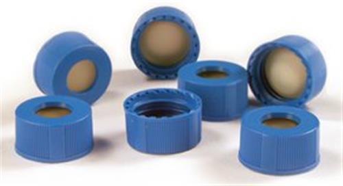 29666-U | PK100 BLUE 9MM CAP PTFE SILICONE W SLIT