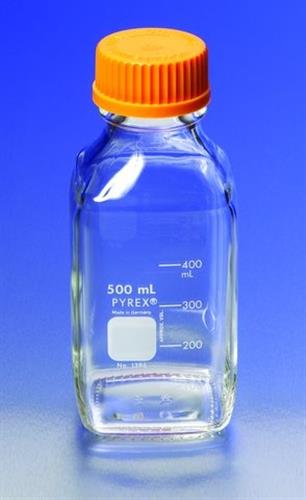 CLS1396250-10EA | PYREX R SQUARE MEDIA STORAGE BOTTLE WITH SCREW CAP