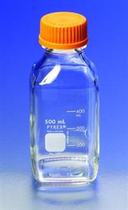 CLS1396250-10EA | PYREX R SQUARE MEDIA STORAGE BOTTLE WITH SCREW CAP