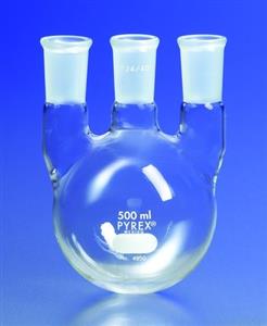 CLS49502L-1EA | PYREX R ROUND BOTTOM VERTICAL THREE NECK DISTILLIN