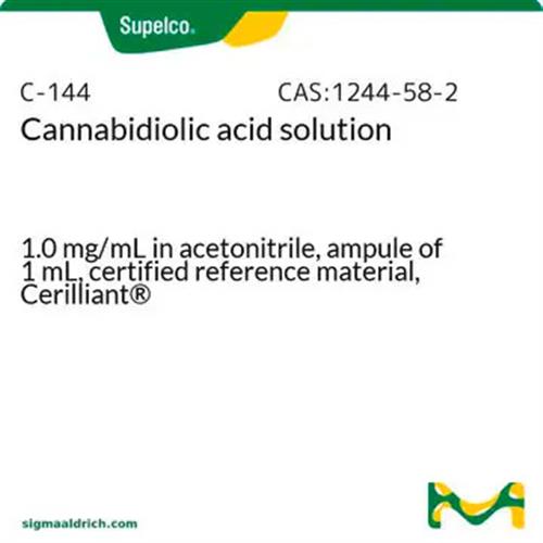 C-144-1ML | CANNABIDIOLIC ACID CBDA 1.0 MG ML IN ACETONITRILE