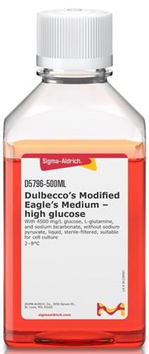 D5796-500ML | DULBECCO S MODIFIED EAGLE S MEDIUM HIGH GLUCOSE