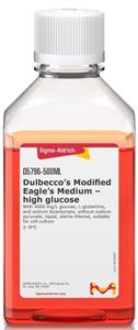 D5796-500ML | DULBECCO S MODIFIED EAGLE S MEDIUM HIGH GLUCOSE