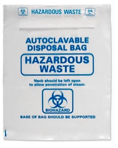 HS1002C | AUTOCLAVEDISPOSAL BAGS W X L X T 610 MM X 810 MM X