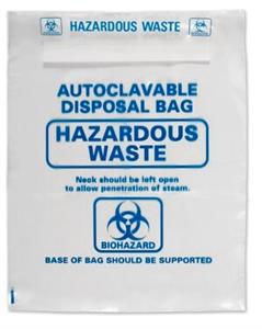 HS1002C | AUTOCLAVEDISPOSAL BAGS W X L X T 610 MM X 810 MM X