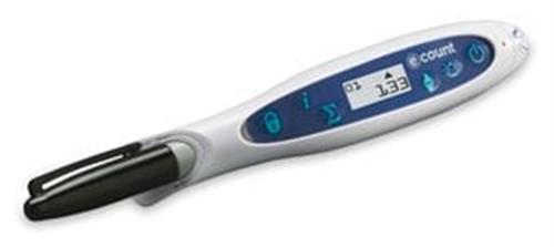 HS120000 | ECOUNT COLONY COUNTER WITH PEN WHITE AND BLUE