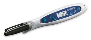 HS120000 | ECOUNT COLONY COUNTER WITH PEN WHITE AND BLUE