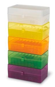 HS120033 | 50 WELL MICROTUBE STORAGE BOX FOR TUBES 1.5 2.0 ML