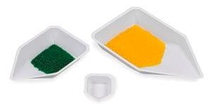 HS120225 | POUR BOAT WEIGHING DISH SMALL WHITE POLYSTYRENE AN