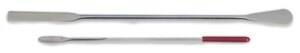 HS15909 | LAB SPATULA FLAT END SPOON END NICKEL PLATED STEEL
