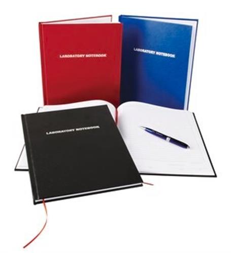 HS8610E | LABORATORY NOTEBOOK 100 PAGES LINED BLACK