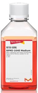 R8758-500ML | RPMI 1640 MEDIUM WITH L GLUTAMINE AND SODIUM BICAR