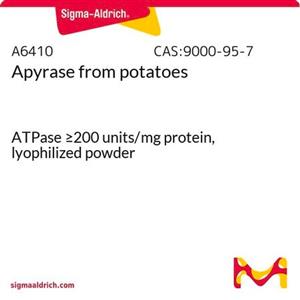 A6410-500UN | APYRASE FROM POTATOES ATPASE 200 UNITS MG PROTEIN