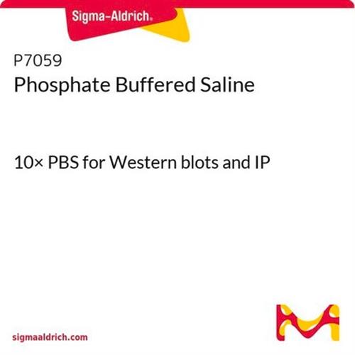 P7059-1L | PHOSPHATE BUFFERED SALINE 10X PBS FOR WESTERN BLOT