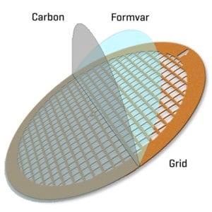 TEM-FCF100AU | FORMVAR CARBON SUPPORTED GOLD GRIDS 100 MESH 25 BO