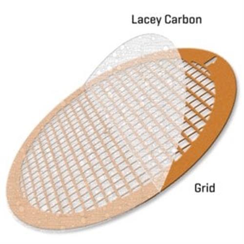 TEM-LC200CU100 | LACEY CARBON SUPPORTED COPPER GRIDS 100 MESH 100NM