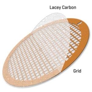TEM-LC200CU100 | LACEY CARBON SUPPORTED COPPER GRIDS 100 MESH 100NM