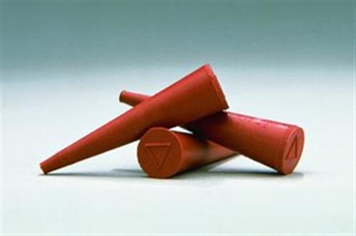 Z165204-12EA | RED RUBBER MICRO STOPPERS