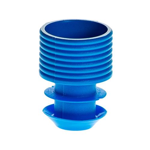 T404-10B | FLANGED PLUG CAP 16MM PE BLUE
