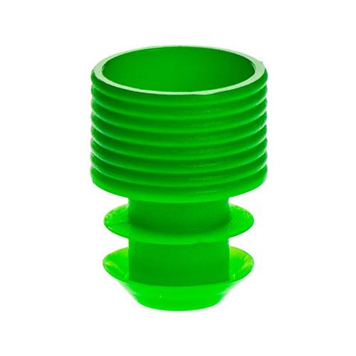 T404-10G | FLANGED PLUG CAP 16MM PE GREEN