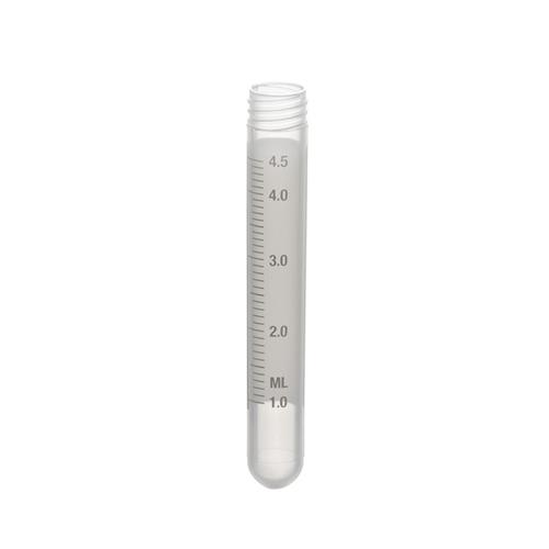 T501-5TPR | graduated and with white writing area,5 ml  round bottom