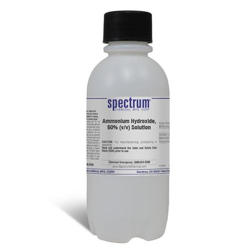 A-160-500MLPL | Ammonium Hydroxide 50 Percent v v Sol