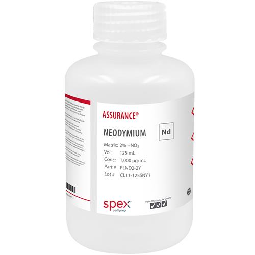 PLND2-2Y | 1000 PPM NEODYMIUM 1 000ug mL FOR AA AND ICP 125mL