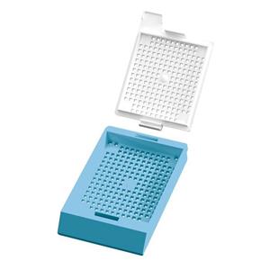 CAS-LPI100BX-BL | Engineered specifically for use in the PiSmart Laser Cassette printer. PiSmart Laser Biopsy Cassette, Threaded with Lid Blue, 1,000/bx, 2 bx/case, 2,000/cs. Threaded in strips of 40 with lids separate. 