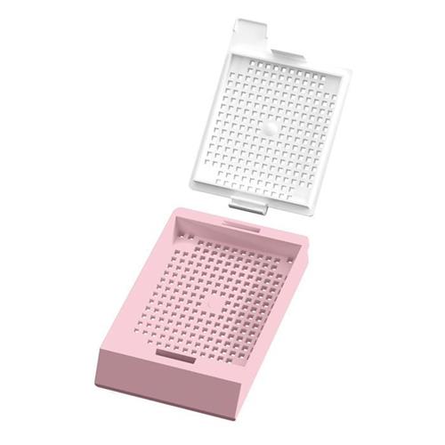 CAS-LPI100BX-PK | Engineered specifically for use in the PiSmart Laser Cassette printer. PiSmart Laser Biopsy Cassette, Threaded with Lid Pink, 1,000/bx, 2 bx/case, 2,000/cs. Threaded in strips of 40 with lids separate. 